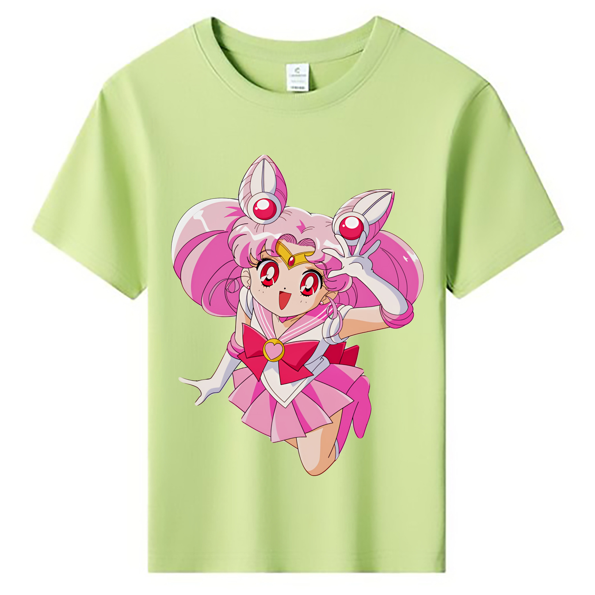 （画像用） 美少女戦士セーラームーン ちびうさ Sailor Moon Chibiusa Tsukino Usagi Small Lady Serenity 綿100％キッズTシャツ（フロントプリント）